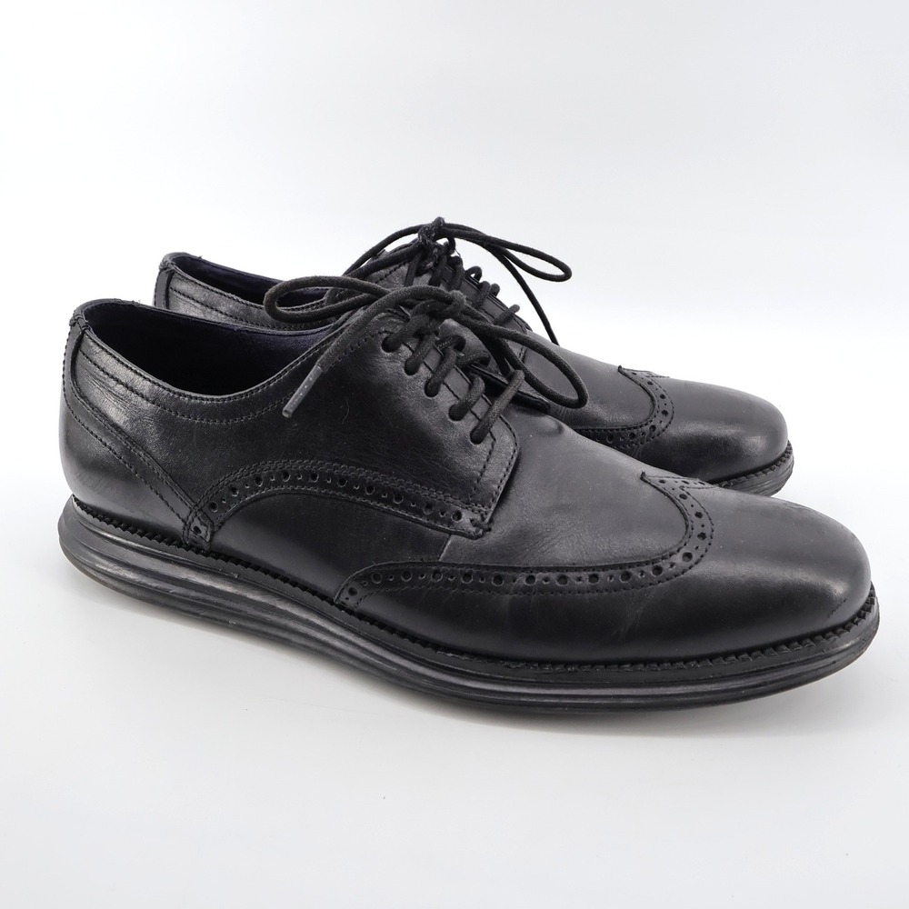 Cole Haan Original Grand Wingtip Oxford Black Mens 11.5 M‎